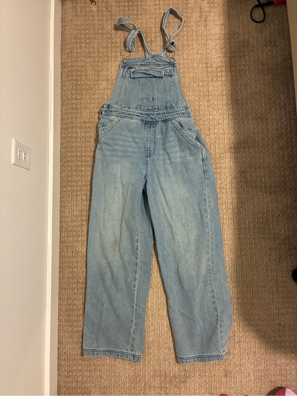 Forever 21 Light Blue Denim Overalls Jumpsuit